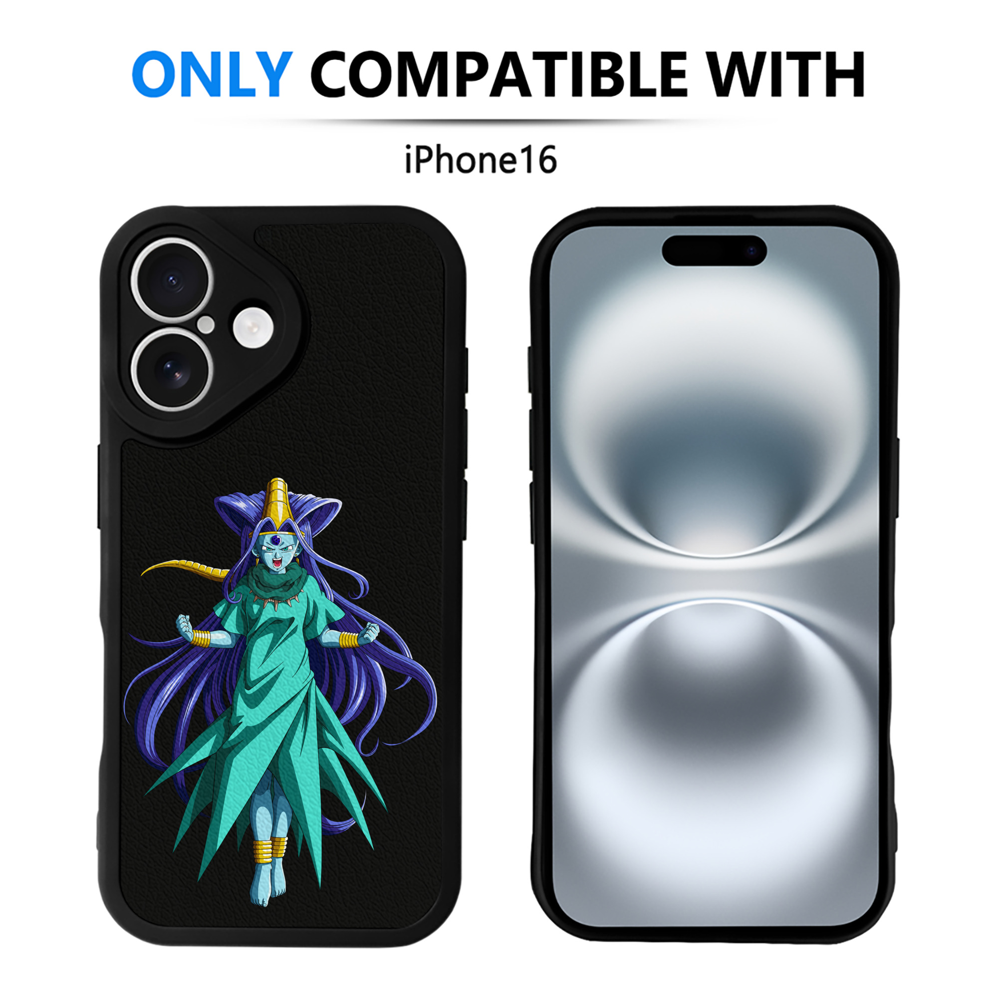 （画像用） ドラゴンボール DRAGON BALL 【iPhone 16シリーズ対応】シリコンスマホケース（レザー調） 材質：シリコン